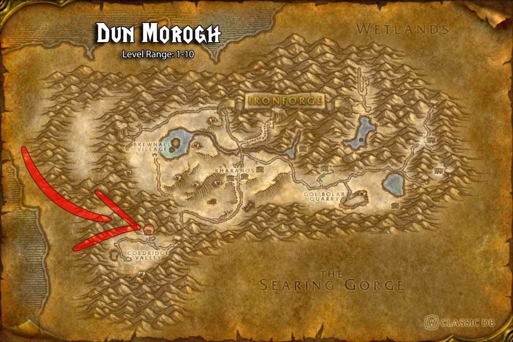 where to find warrior victory rush dwarf gnome coldridge valley