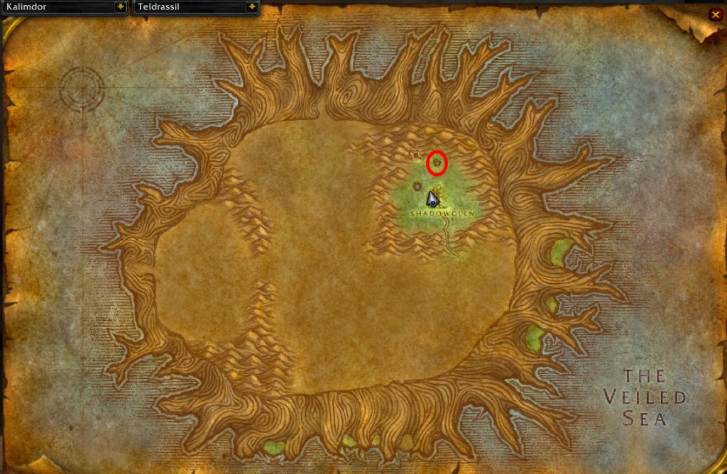 wow sod priest penance rune night elf map location of moonwell