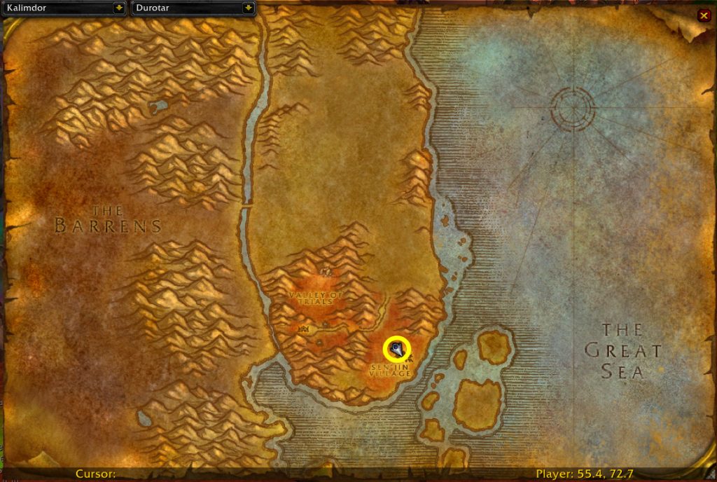 wow sod priest penance rune troll recieving blessing of loa map location
