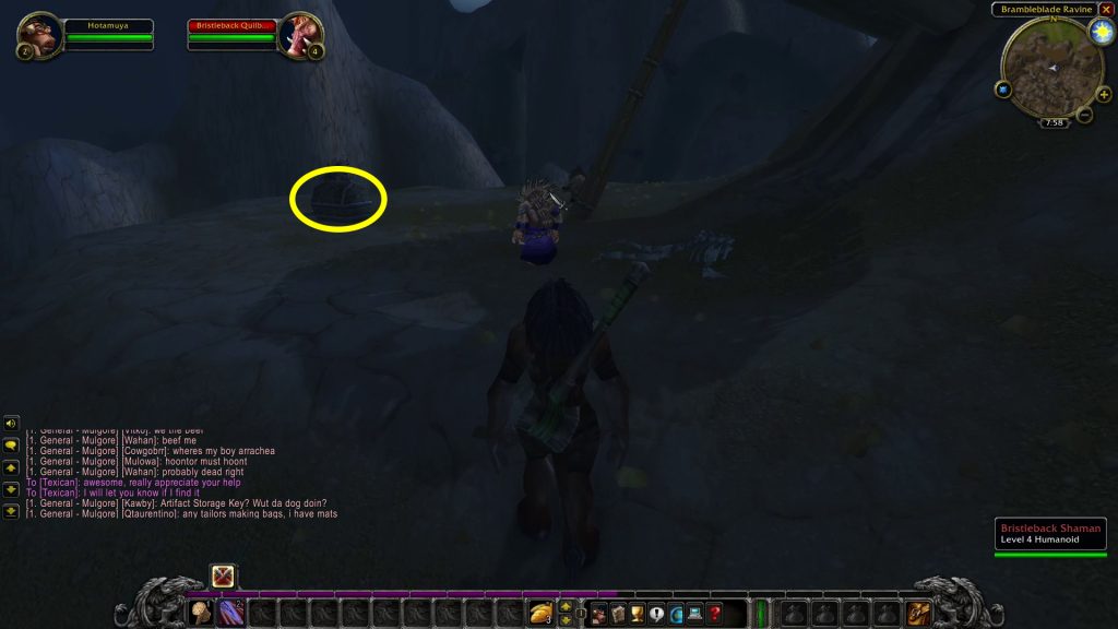 wow sod tauren warrior victory rush rune chest location