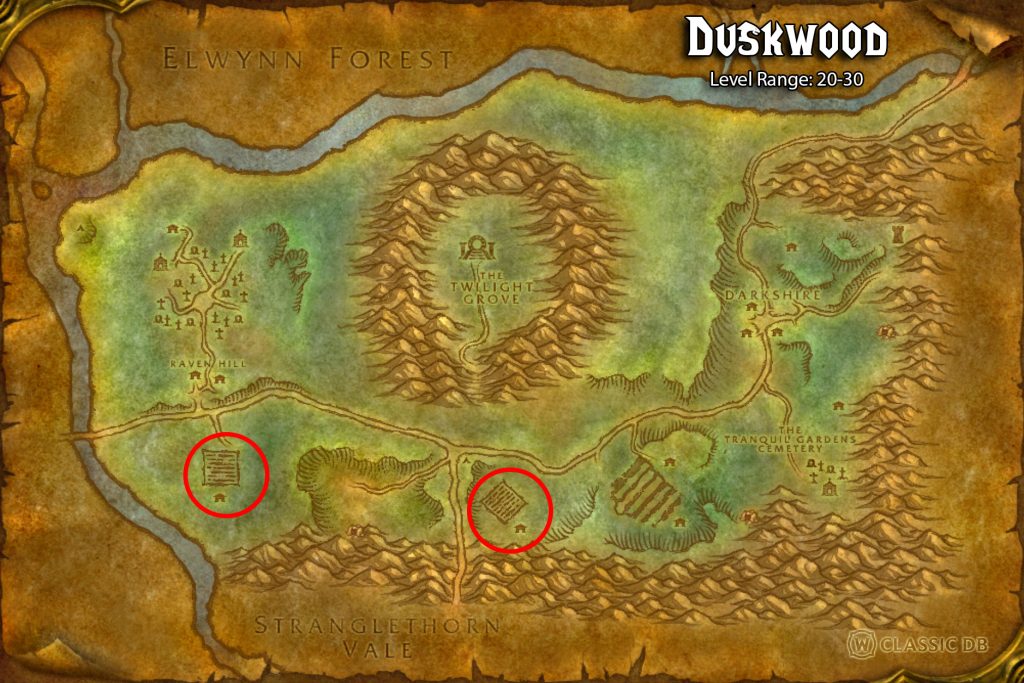 season of discovery circle of healing priest rune defias map locations
