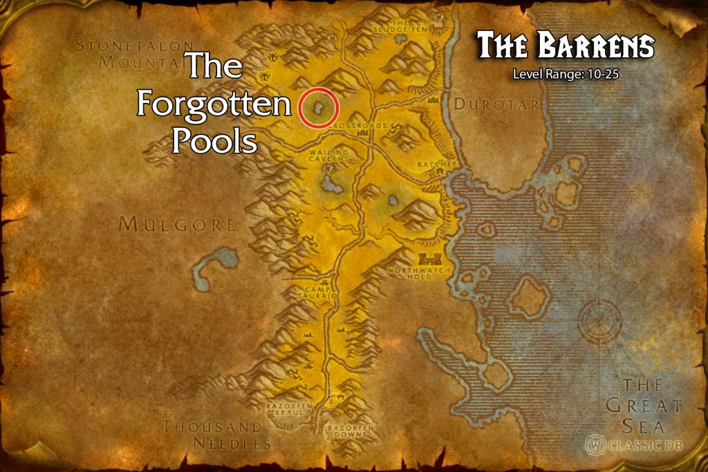 season of discovery deviate fish the forgotten pools map location
