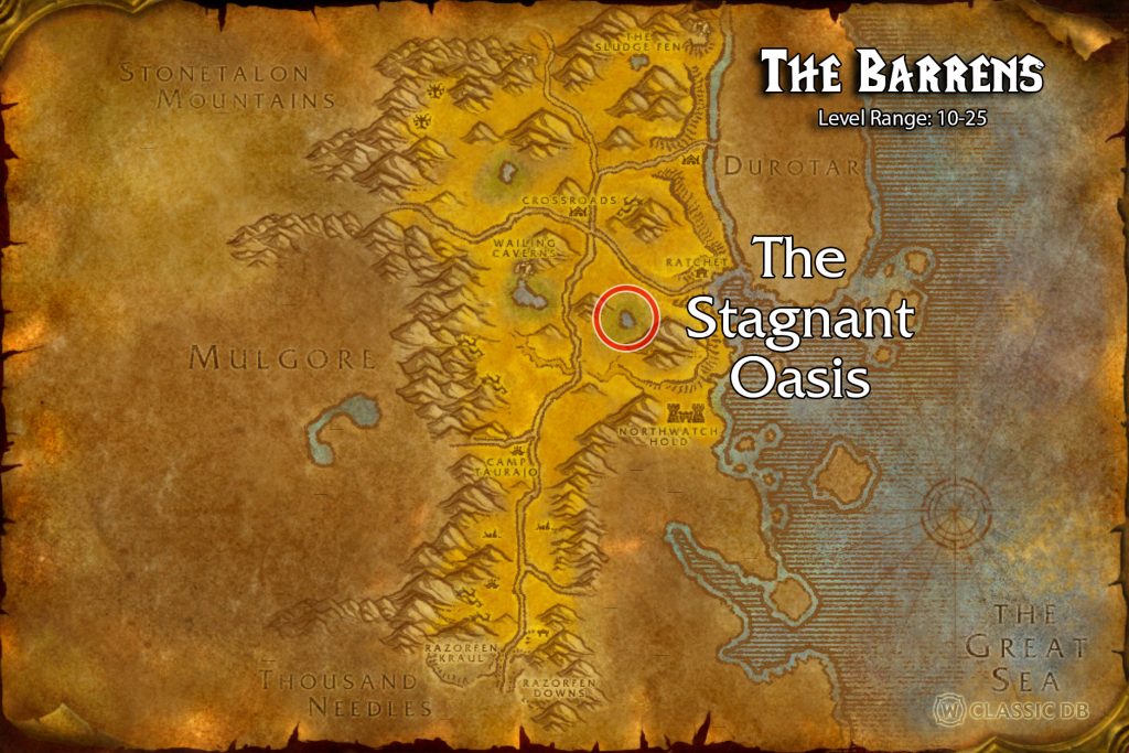 season of discovery deviate fish the stagnant oasis map location