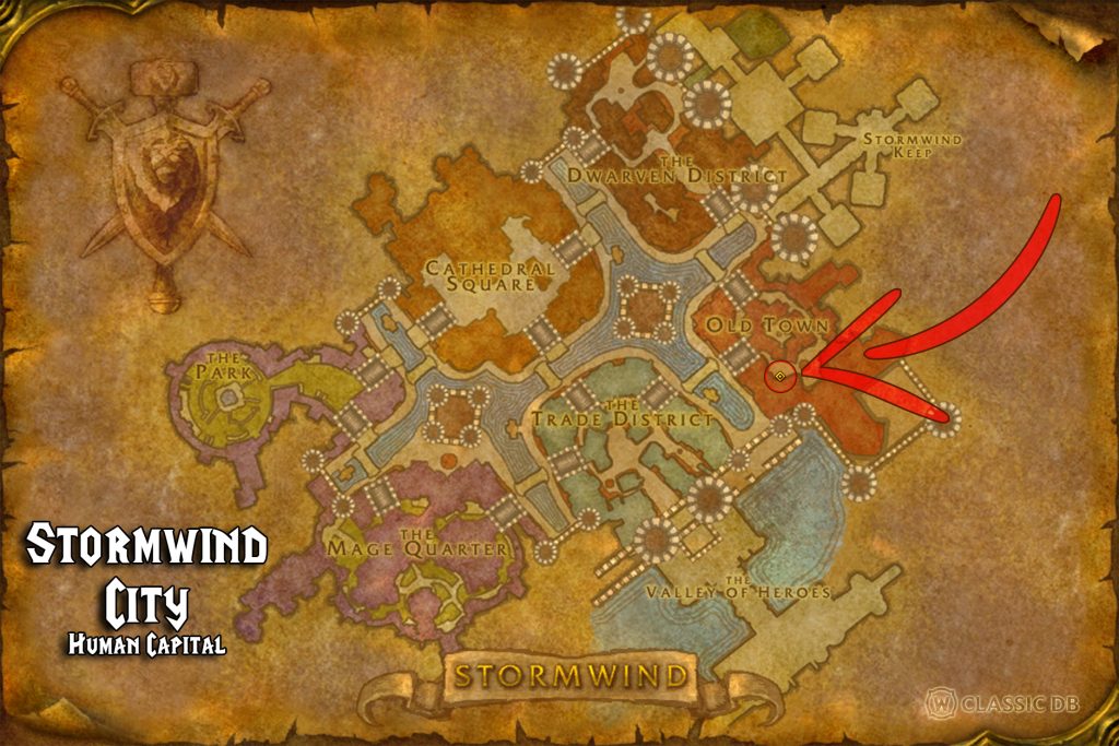 where to find warrior devastate alliance stormwind city