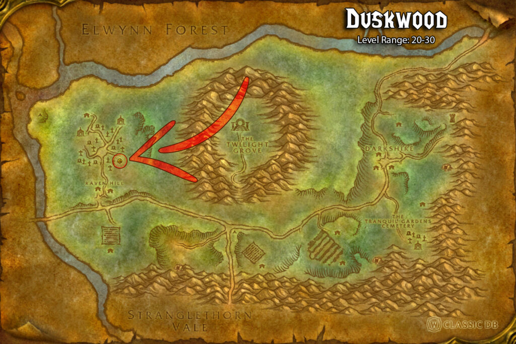 how to find all class runes from dark riders quest duskwood dark rider location