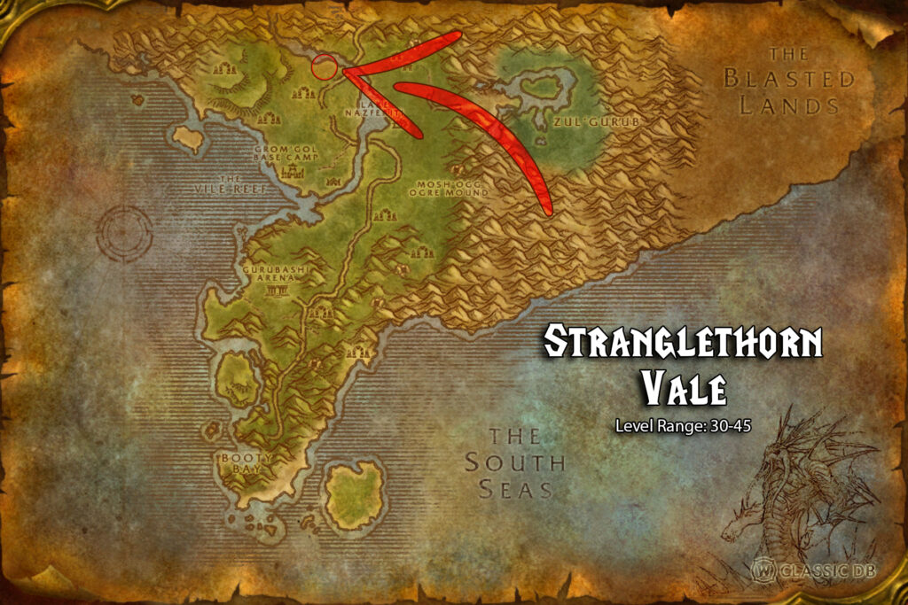 how to find expose weakness rune stranglethorn vale step 1