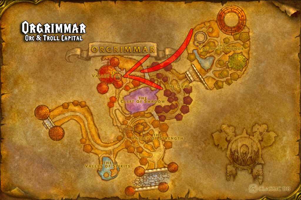 how to find fire nova rune orgrimmar step 2