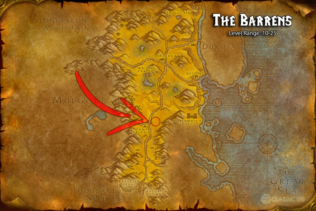 how to find grimoire of synergy rune the barrens 1