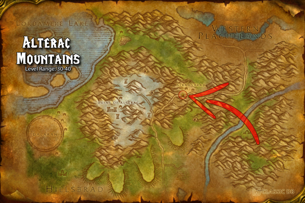 how to find hot streak rune in alterac mountains