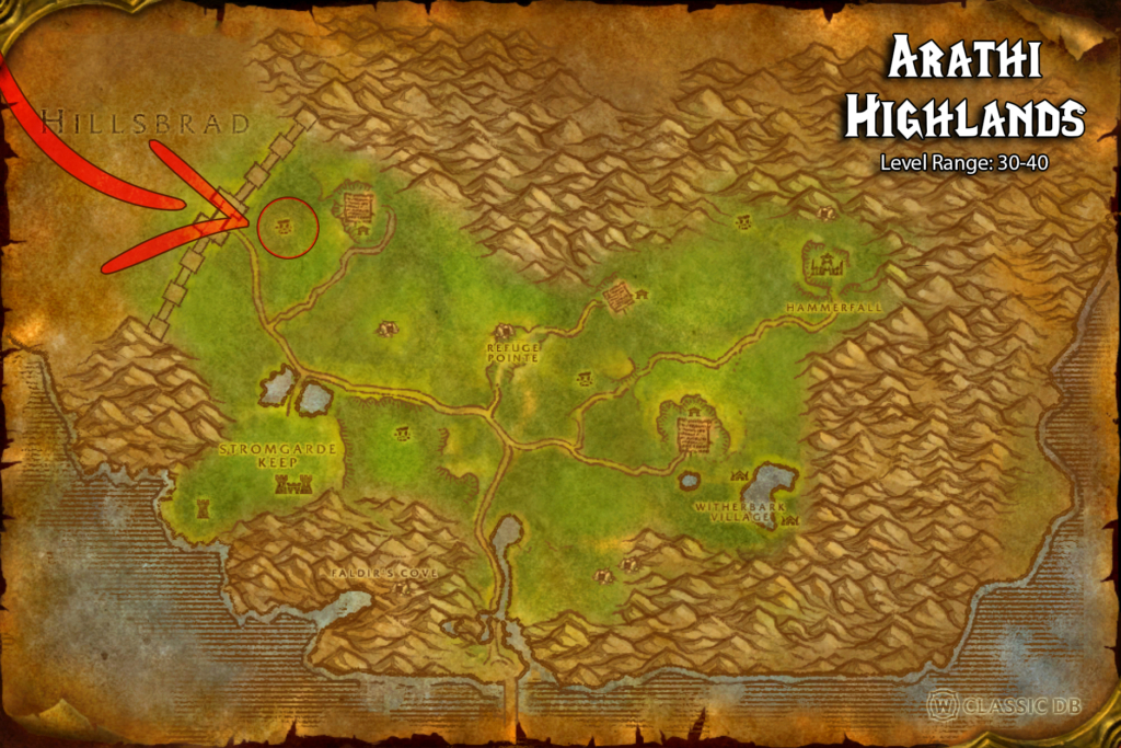 how to find hot streak rune in arathi highlands