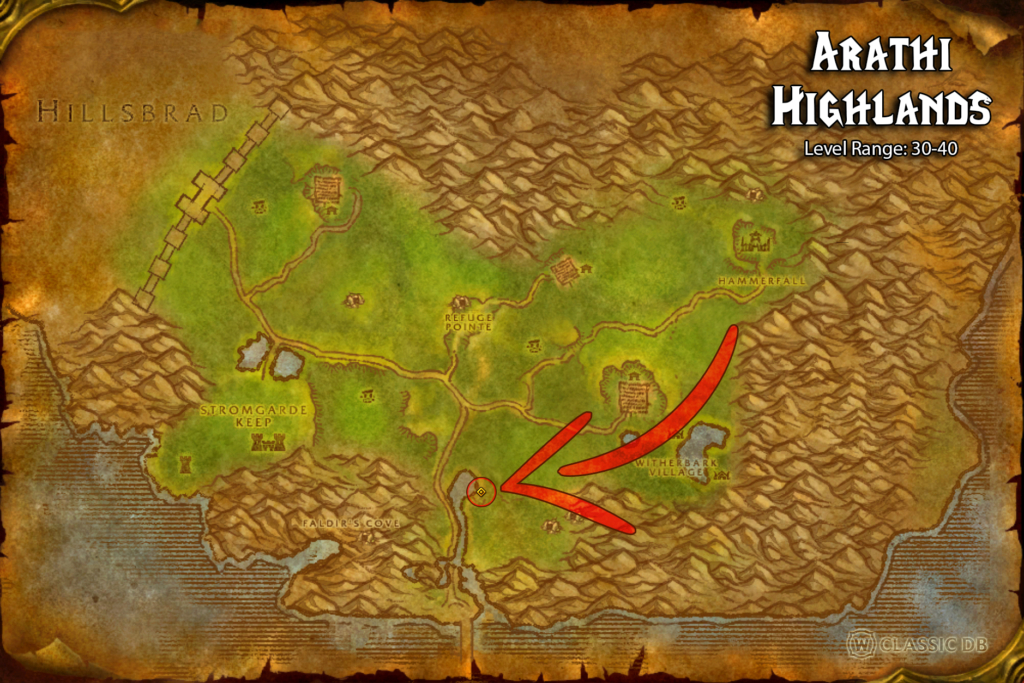 how to find nourish rune in arathi highlands autumn sapling final