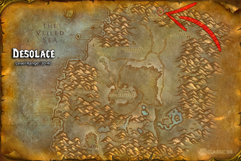 how to find sacred shield rune in desolace