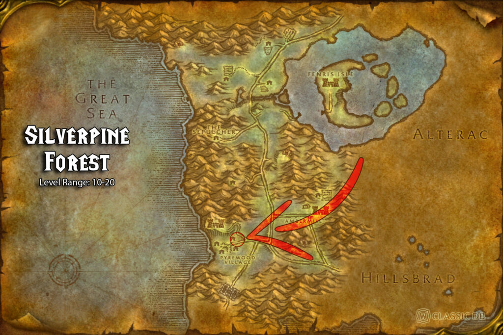 how to find shadowstep rune silverpine forest