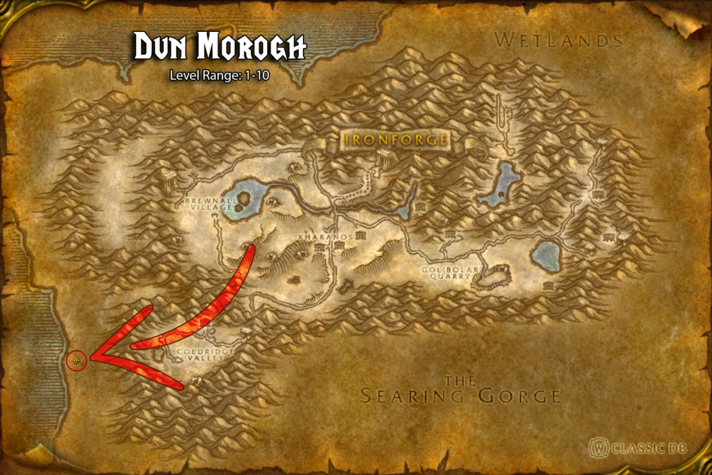 how to find sheath of light rune dun morogh step 4 final