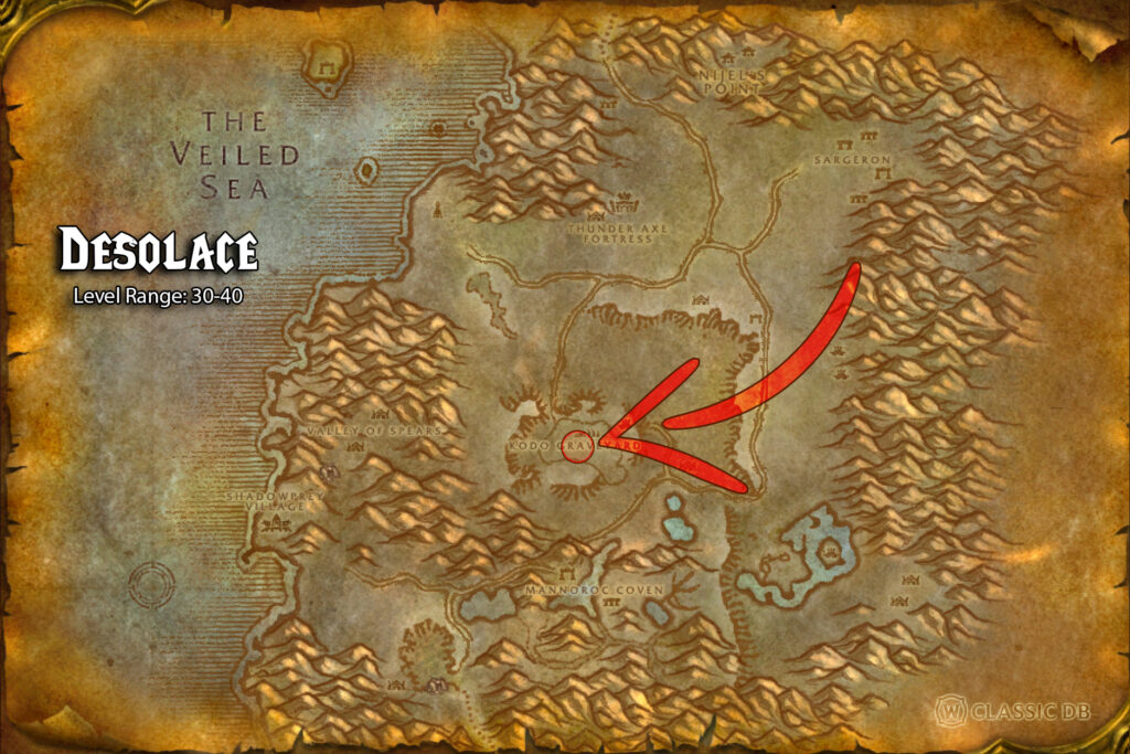 how to find invigoration rune in desolace step 3
