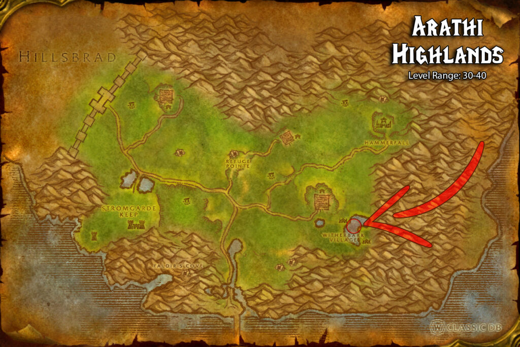 how to find steady shot rune waist in arathi highlands