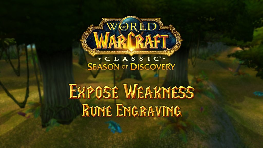 Where to Find the Expose Weakness Rune in Season of Discovery (SoD)