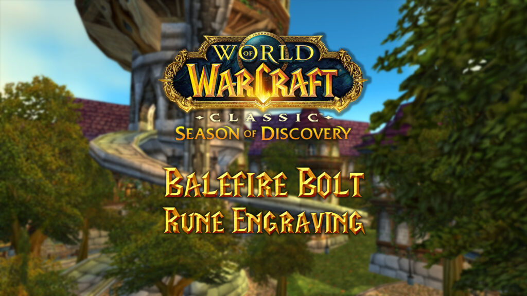 Where to Find the Balefire Bolt Rune in Season of Discovery (SoD)