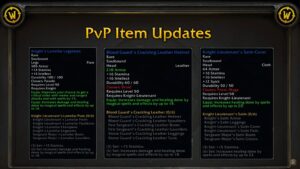 season of discovery blood moon updates, pvp class sets, and pvp currency changes