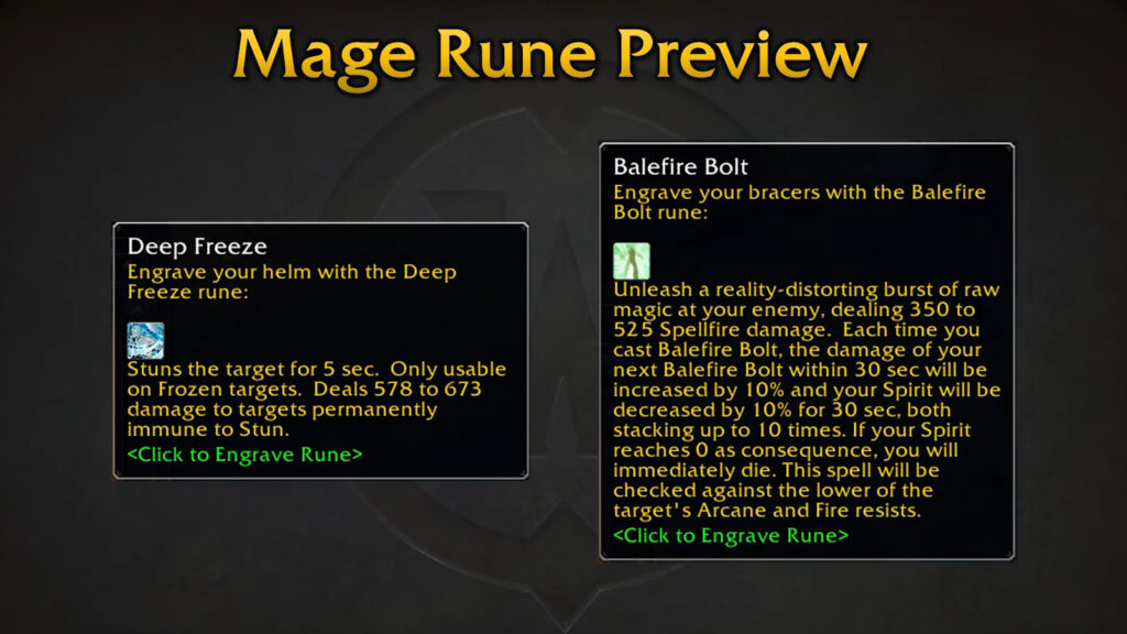 season of discovery phase 3 mage runes
