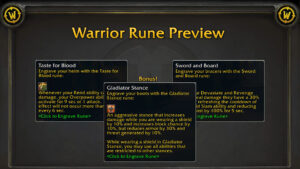 New Bracer and Helm Rune Previews for Phase 3 of Season of Discovery