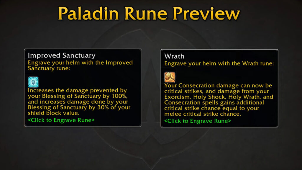 season of discovery phase 3 paladin runes