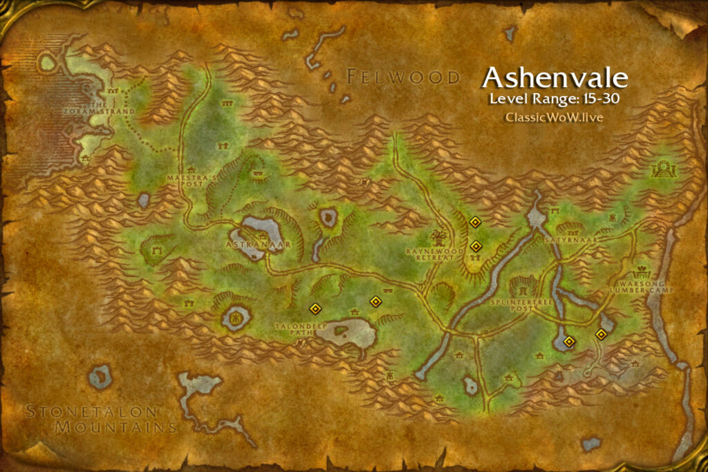 ashenvale fel cracks