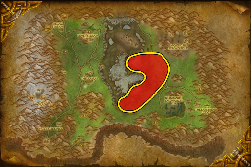 loch modan 61 110 cataclysm classic skinning map