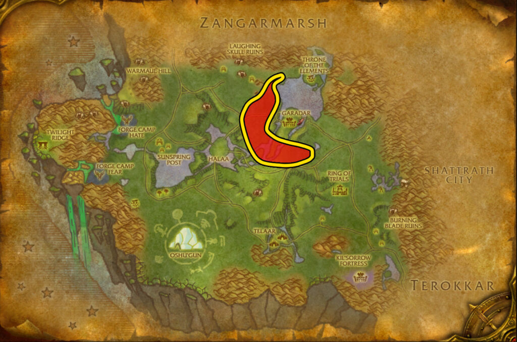 nagrand 330 350 cataclysm classic skinning map