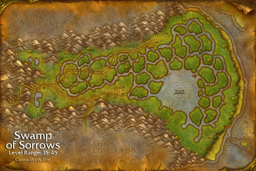 swamp of sorrows fel tear locations