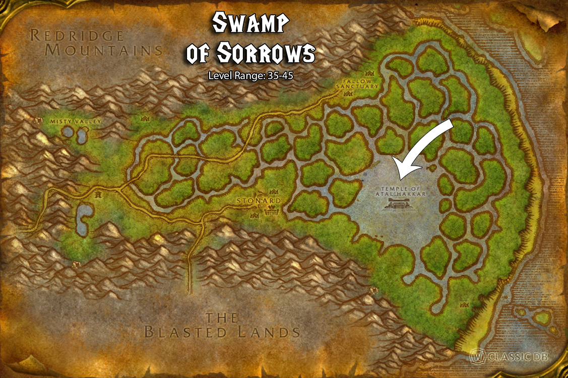 where to find the sunken temple