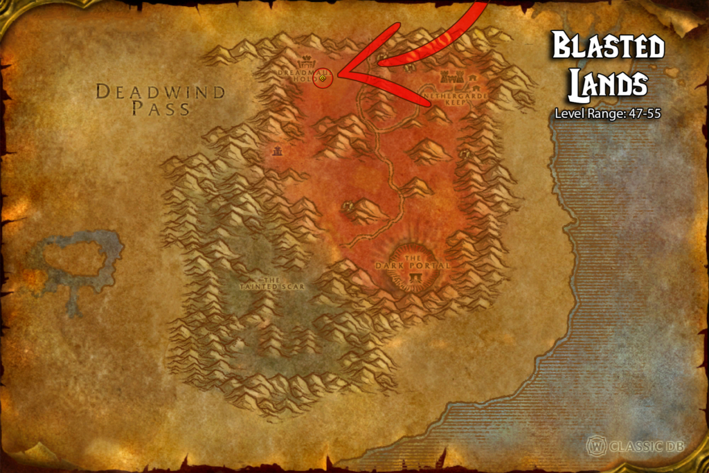 where to find carnage rune in blasted lands