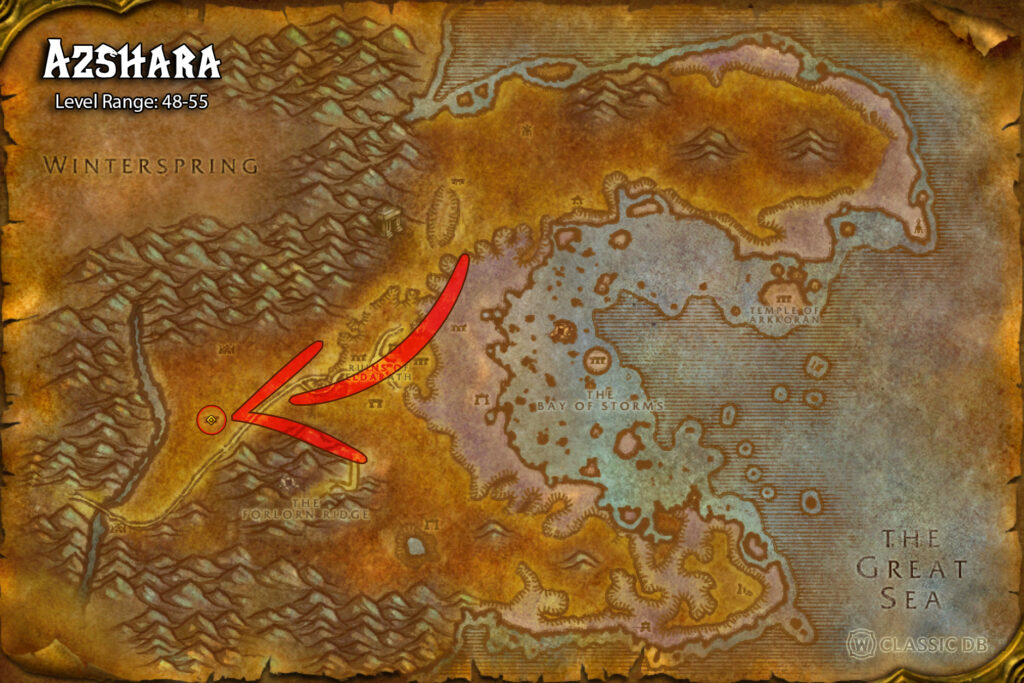 where to find elunes fire rune in azshara