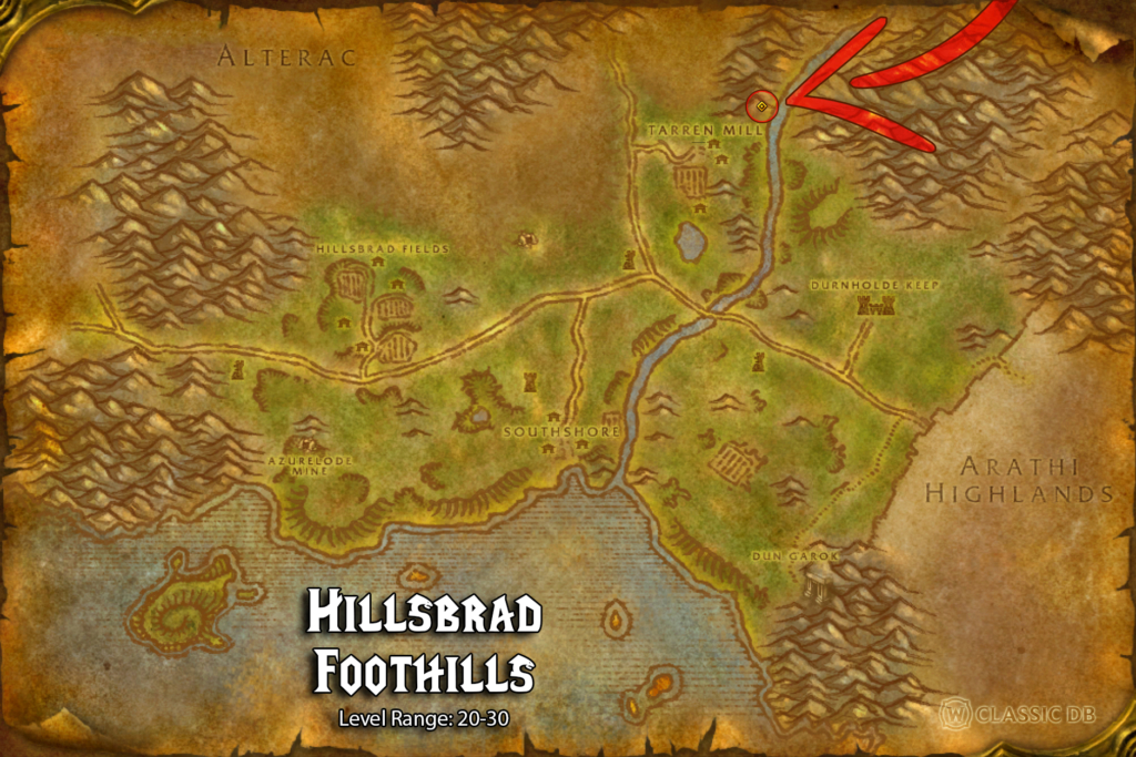 where to find hammer of the righteous rune in hillsbrad foothills 2 symbol of faith