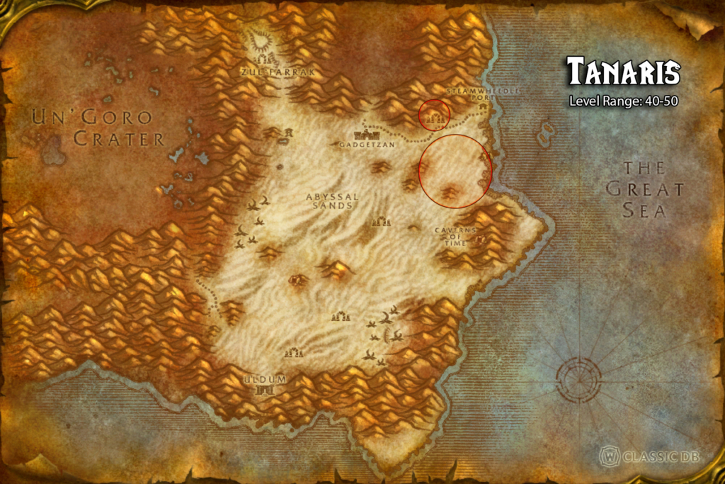 where to find mental dexterity rune in tanaris locations of wastewander mobs