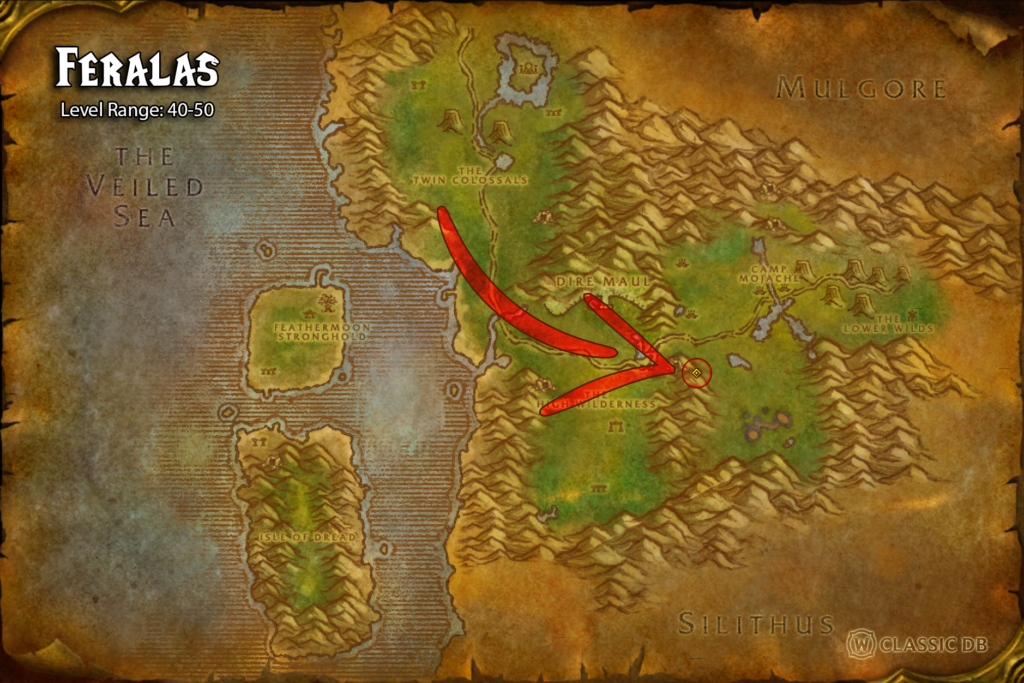 where to find pandemic rune in feralas 1 torches