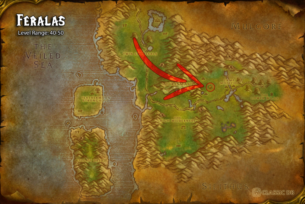where to find pandemic rune in feralas 3 grimtotem necklace