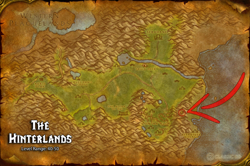 where to find surge of light rune in the hinterlands