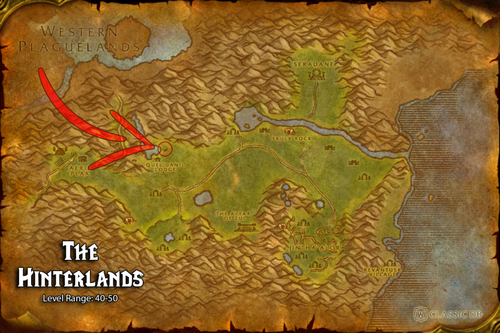 where to find wrath rune the hinterlands