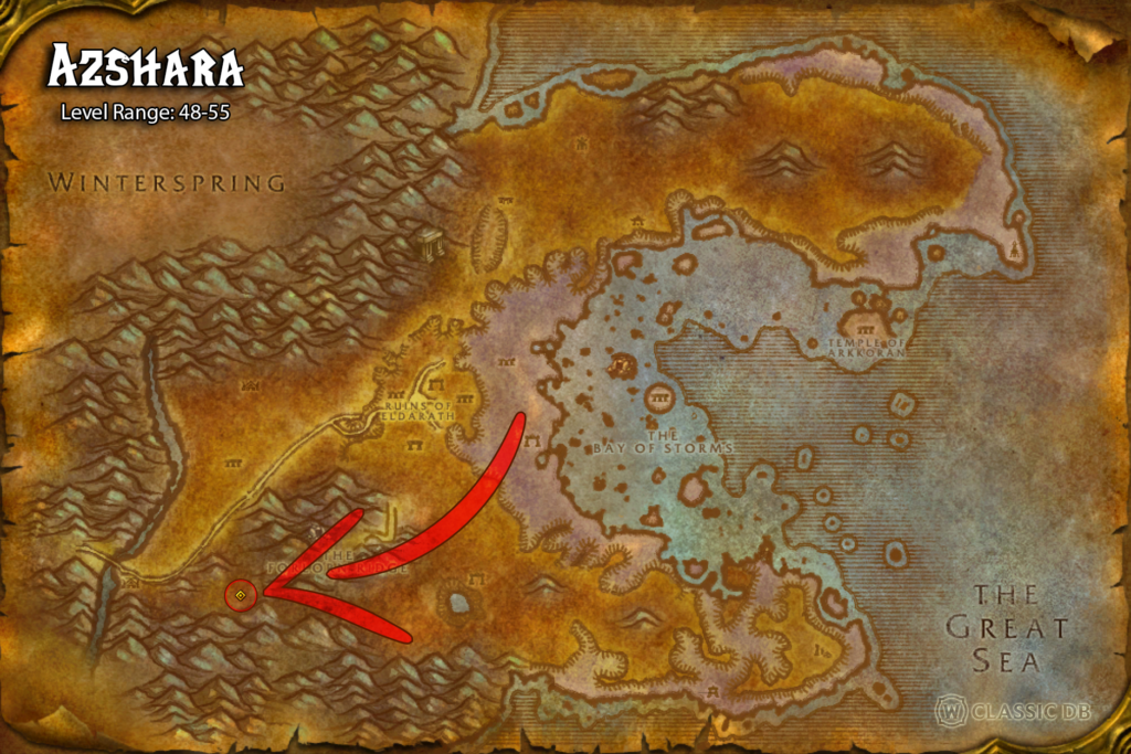 where to find the displacement rune 1 azshara