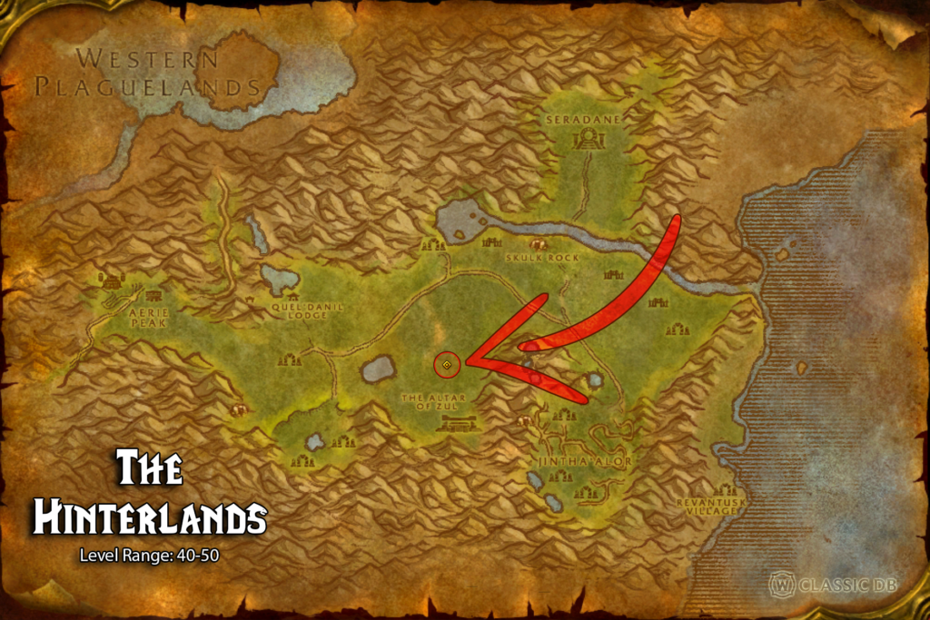 where to find the displacement rune 4 the hinterlands season of discovery phase 3