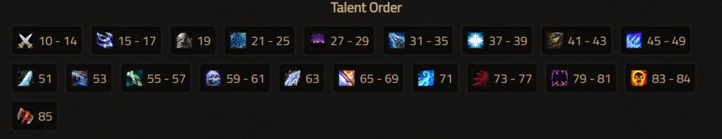 frost dual wield talent order