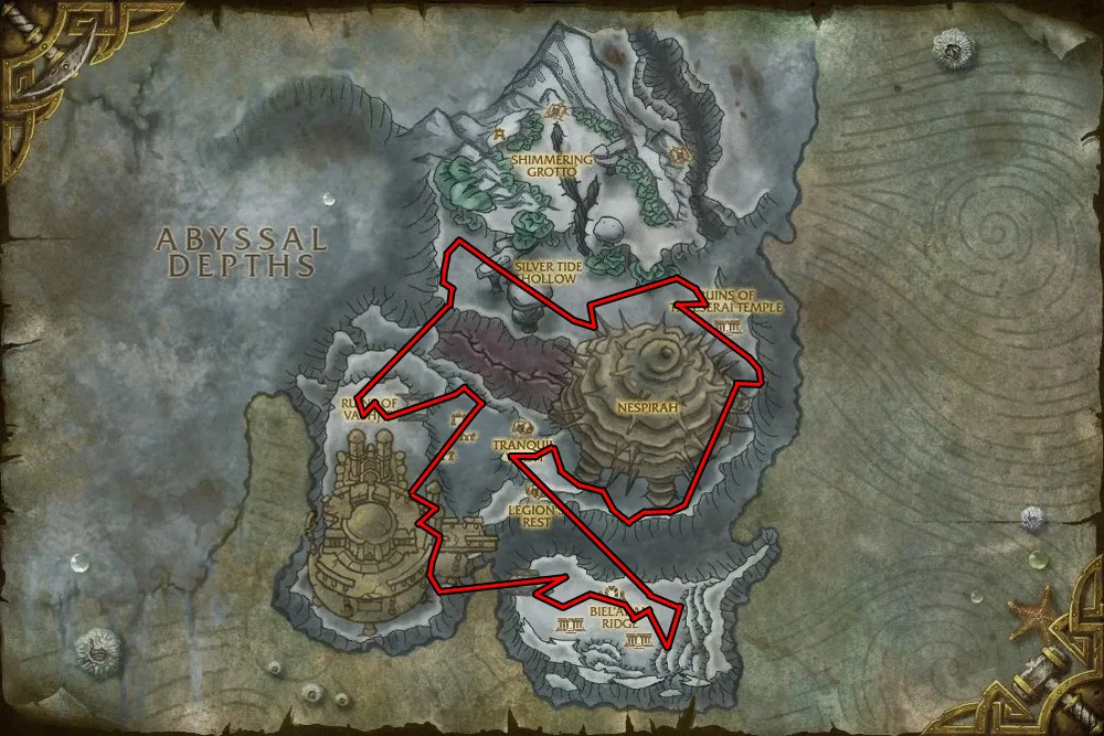 azsharas veil farming shimmering expanse map