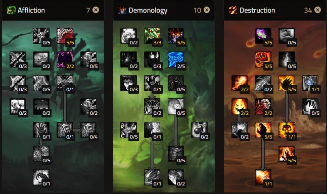 destruction fire warlock standard build phase 4 season of discovery sod
