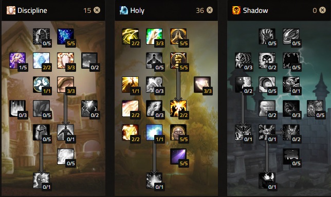 off dps holy priest healer standard build sod phase 4