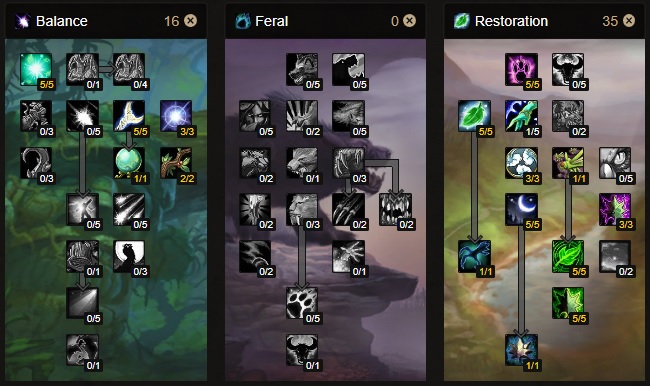 restoration druid healer standard talent tree build phase 4