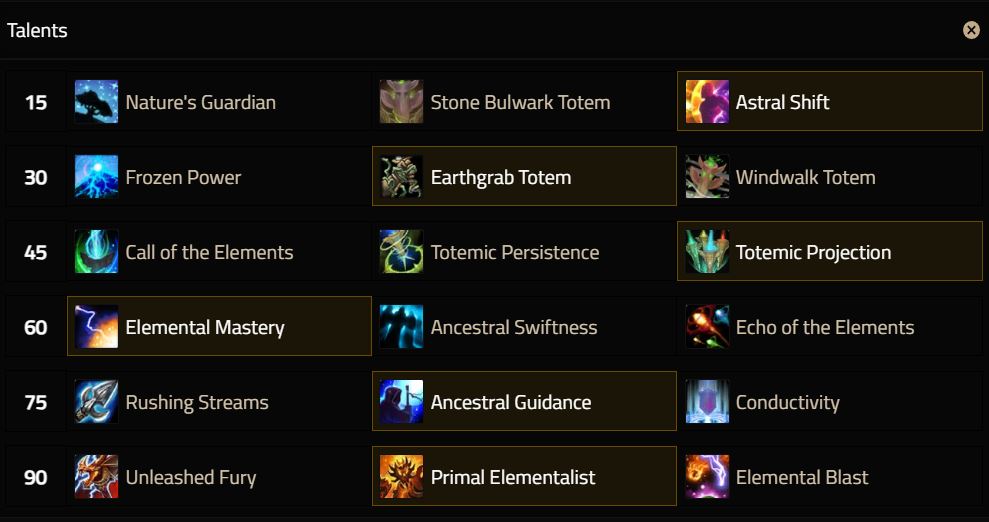 mop elemental shaman ele mastery + primal ele