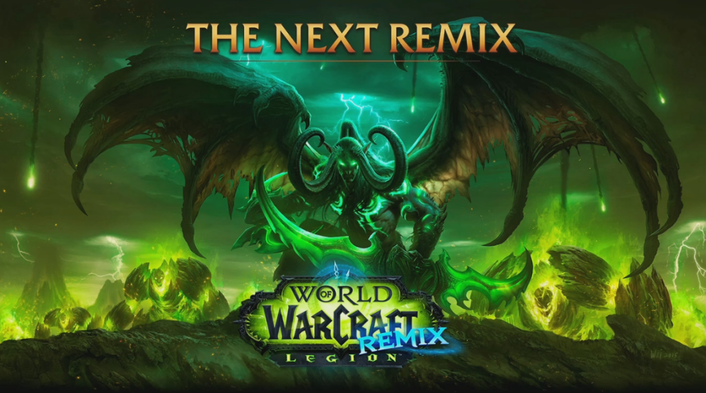 blizzard announces legion remix for world of warcraft, teases new game mode (that's not battle royale)