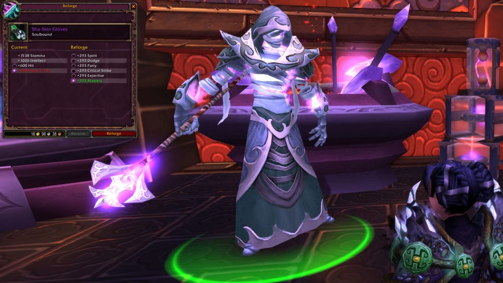 destruction warlock reforging window mists of pandaria classic