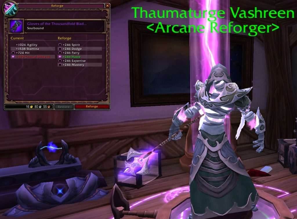 pve mop classic combat rogue reforging example